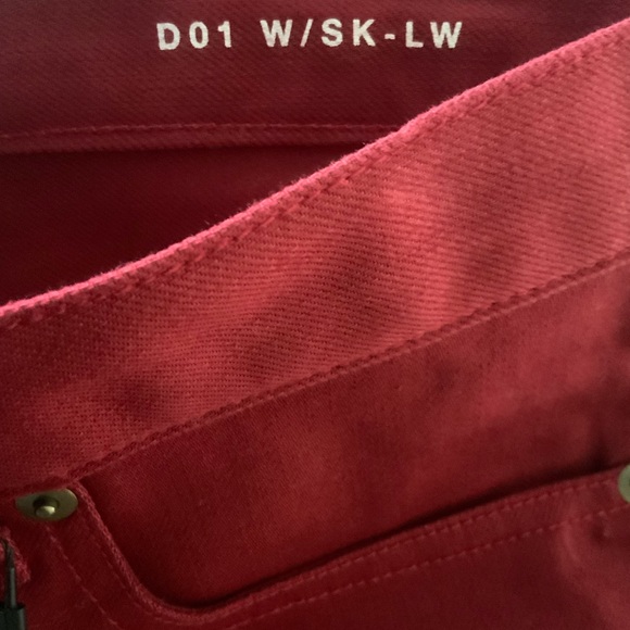 NWT Saint Laurent Paris Red Skinny Jeans Size 30 $595 - Picture 7 of 8